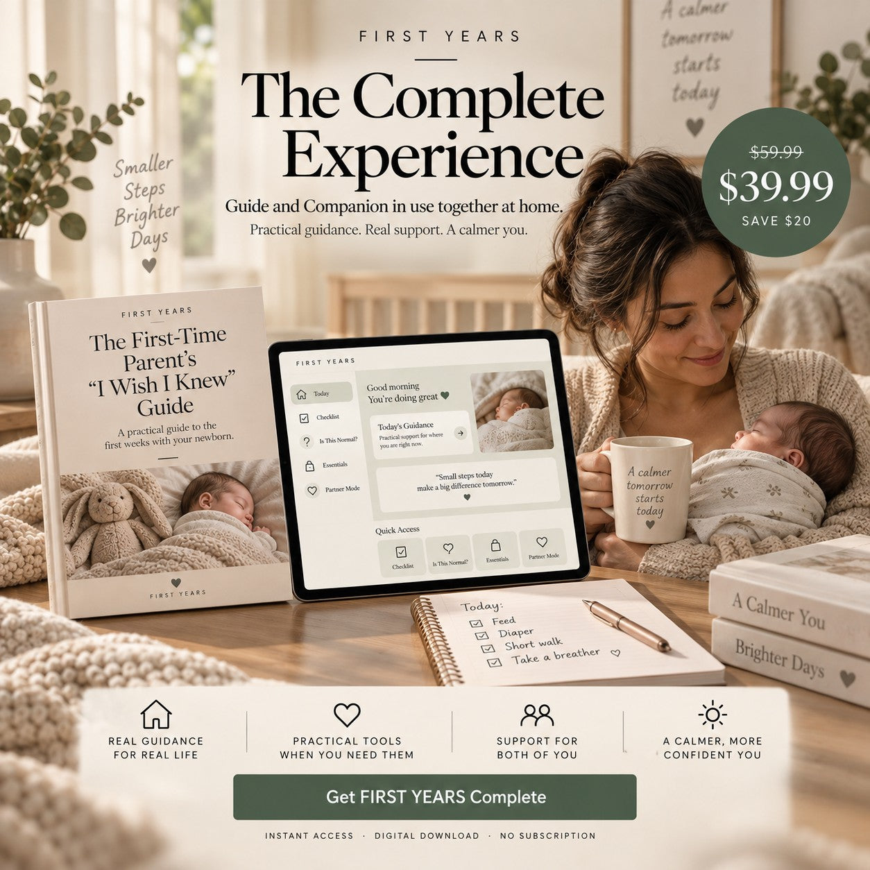 The guide and the Companion in use together at home
